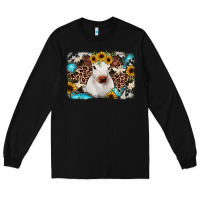 Black cowhide leopard calf Long Sleeve Tee - RanaPortraitStore