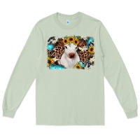 Matcha cowhide leopard calf Long Sleeve Tee - RanaPortraitStore