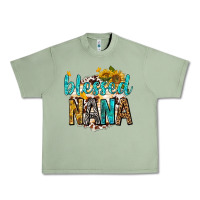 Oil Green blessed nana with sunflowers Urban Heavy Tee - texasbilliewilder