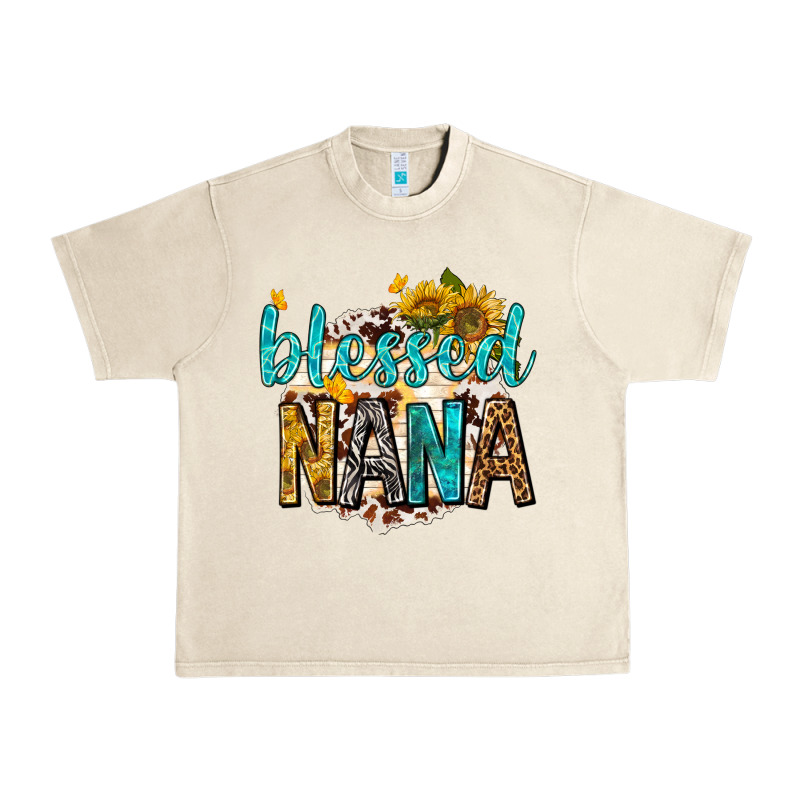 Blessed Nana With Sunflowers Urban Heavy Tee by texasbilliewilder | Teevron