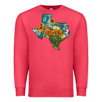 Cardinal western texas map Premium Sweatshirt - AdoDesignShop