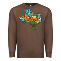 Chestnut western texas map Premium Sweatshirt - AdoDesignShop