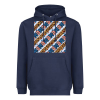 Navy american mama leopard seamless pattern Heavyweight Hoodie - BundleAndBundleShop