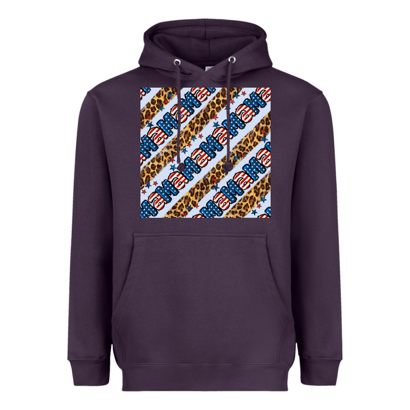 American Mama Leopard Seamless Pattern Heavyweight Hoodie by BundleAndBundleShop | Teevron