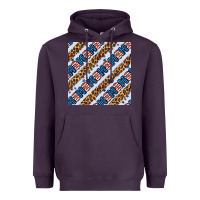 Plum american mama leopard seamless pattern Heavyweight Hoodie - BundleAndBundleShop