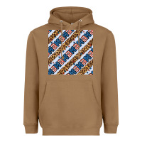Toasted Coconut american mama leopard seamless pattern Heavyweight Hoodie - BundleAndBundleShop