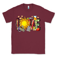 Burgundy love summer nurse Classic Tee - Zillion Design Studio