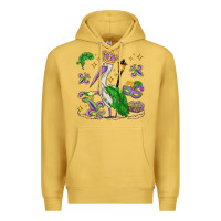 Antique Gold mardi gras pelican Premium Hoodie - MaliasSmallBusiness