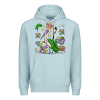Blue Mist mardi gras pelican Premium Hoodie - MaliasSmallBusiness