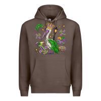 Coffee mardi gras pelican Premium Hoodie - MaliasSmallBusiness