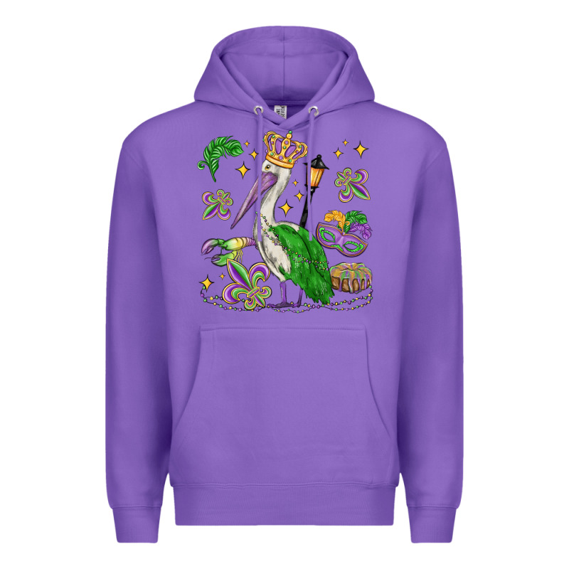 Mardi Gras Pelican Premium Hoodie by MaliasSmallBusiness | Teevron
