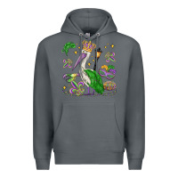 Rock mardi gras pelican Premium Hoodie - MaliasSmallBusiness