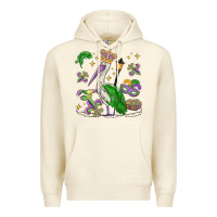 Sandshell mardi gras pelican Premium Hoodie - MaliasSmallBusiness