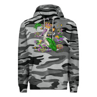 Slate Camo mardi gras pelican Premium Hoodie - MaliasSmallBusiness