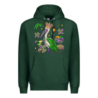 Sports Green mardi gras pelican Premium Hoodie - MaliasSmallBusiness