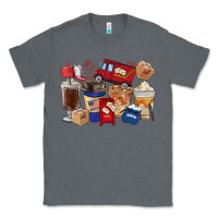Charcoal Heather postal worker coffee cups Classic Tee - FaDigitalArtStudio