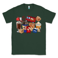 Sports Green postal worker coffee cups Classic Tee - FaDigitalArtStudio