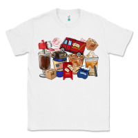 White postal worker coffee cups Classic Tee - FaDigitalArtStudio