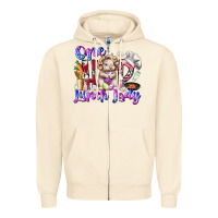 Sandshell one hop lunch day Zipper Hoodie - RacoonDesign