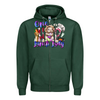 Sports Green one hop lunch day Zipper Hoodie - RacoonDesign