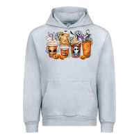 Heather Grey nightmare coffee cups Urban Hoodie - MaliasSmallBusiness