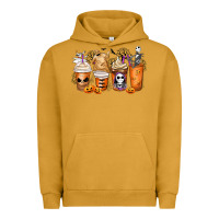 Pigment Peanut Butter nightmare coffee cups Urban Hoodie - MaliasSmallBusiness