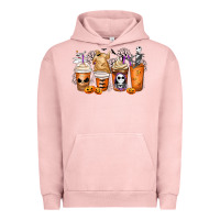 Pigment Salmon nightmare coffee cups Urban Hoodie - MaliasSmallBusiness