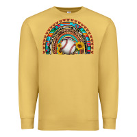 Antique Gold baseball rainbow Premium Sweatshirt - Artiststas