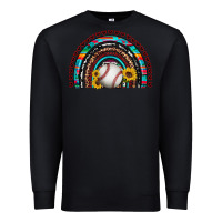 Black baseball rainbow Premium Sweatshirt - Artiststas