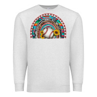 Oatmeal Heather baseball rainbow Premium Sweatshirt - Artiststas
