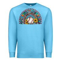 Ocean Blue baseball rainbow Premium Sweatshirt - Artiststas