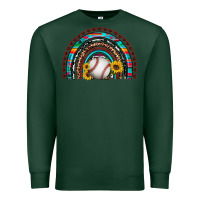 Sports Green baseball rainbow Premium Sweatshirt - Artiststas