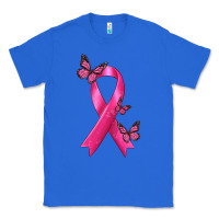 True Royal Breast Cancer Ribbon with Butterfly Classic Tee - texasbilliewilder