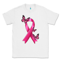 Breast Cancer Ribbon With Butterfly Classic Tee | Teevron