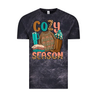 Cloud Black cozy season Vintage Tee - MaliasSmallBusiness