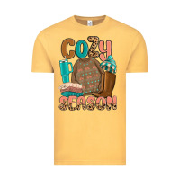 Vintage Mustard cozy season Vintage Tee - MaliasSmallBusiness