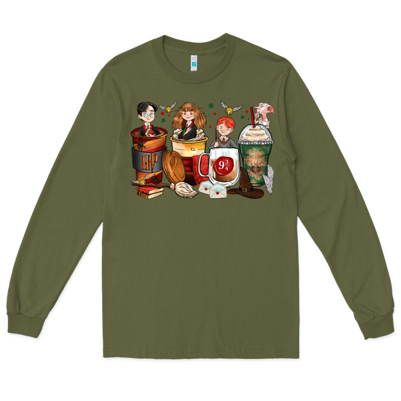 Harry Coffee Cups Long Sleeve Tee by Zillion Design Studio | Teevron