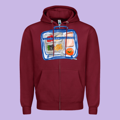 Lunchbox Fa Element Zipper Hoodie Designed By Fadigitalartstudio
