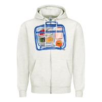 Oatmeal Heather lunchbox fa element Zipper Hoodie - FaDigitalArtStudio
