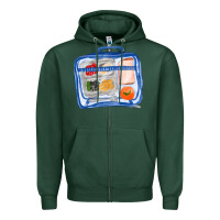 Sports Green lunchbox fa element Zipper Hoodie - FaDigitalArtStudio