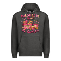 Charcoal Heather calorias de amor no cuentan mexican valentines day Premium Hoodie - MaliasSmallBusiness