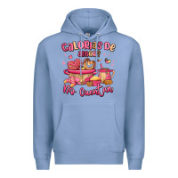 Colony Blue calorias de amor no cuentan mexican valentines day Premium Hoodie - MaliasSmallBusiness