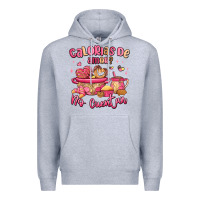 Heather Grey calorias de amor no cuentan mexican valentines day Premium Hoodie - MaliasSmallBusiness