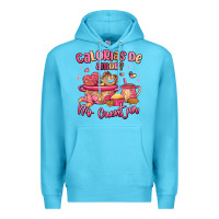 Ocean Blue calorias de amor no cuentan mexican valentines day Premium Hoodie - MaliasSmallBusiness