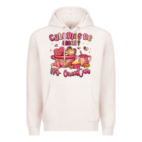 Pale Pink calorias de amor no cuentan mexican valentines day Premium Hoodie - MaliasSmallBusiness