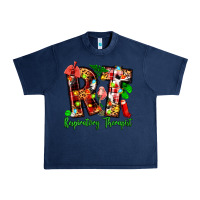 Navy christmas respiratory therapist Urban Heavy Tee - Zillion Design Studio