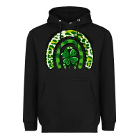 Black St Patrick Rainbow Heavyweight Hoodie - Jasminsmagicworld
