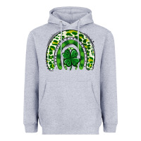 Heather Grey St Patrick Rainbow Heavyweight Hoodie - Jasminsmagicworld