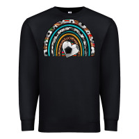 Black soccer rainbow Premium Sweatshirt - Artiststas