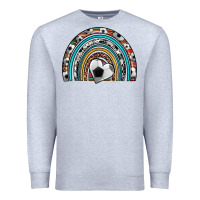Heather Grey soccer rainbow Premium Sweatshirt - Artiststas